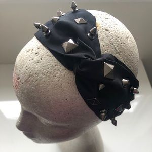 studded satin headband